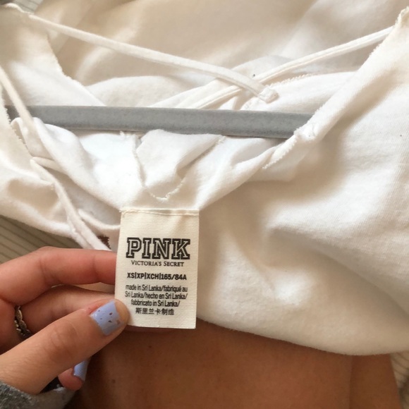 VS PINK cross tie shirt - Picture 3 of 3